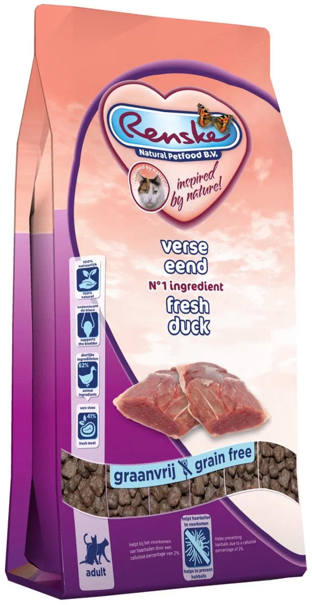 Renske Kat Adult Verse Eend Kattenvoer 6 kg