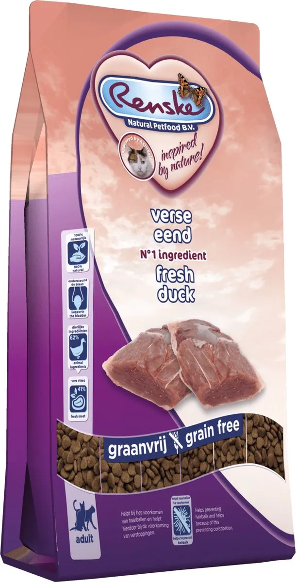 Renske Kat Adult Verse Eend Kattenvoer 6 kg - afbeelding 6 van 6