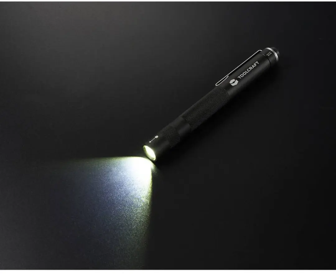 TOOLCRAFT TO-8985333 Penlight - 170 lm - Zwart - afbeelding 2 van 4