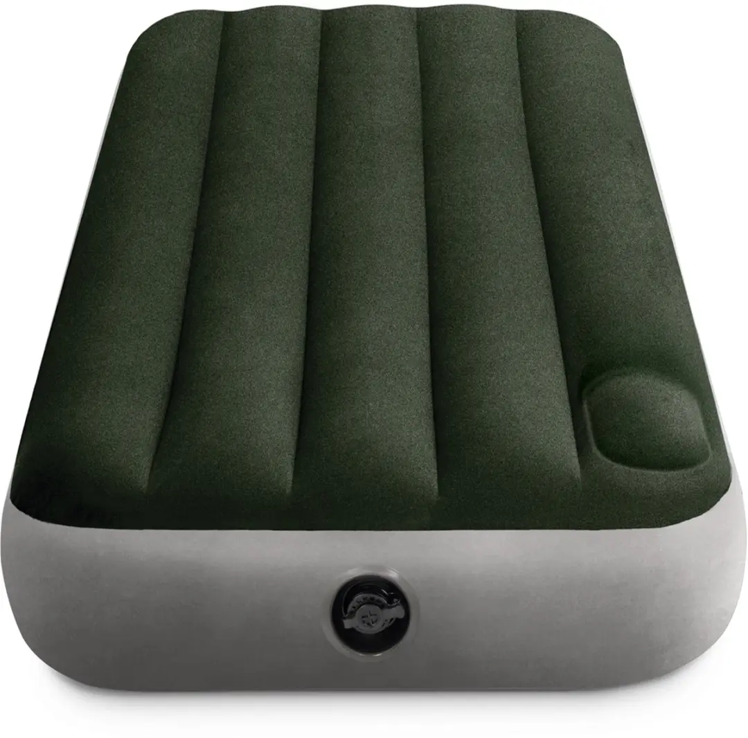 Intex Jr. Twin Dura-Beam Downy Luchtbed met ingebouwde voetpomp