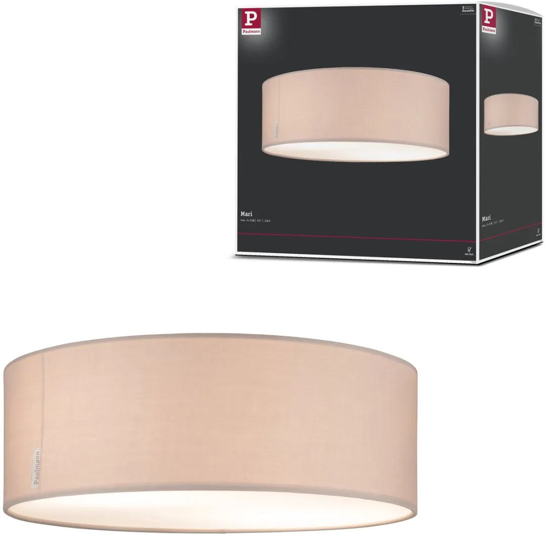Paulmann Mari Plafondlamp E27 2x20W - Ø38cm - Beige