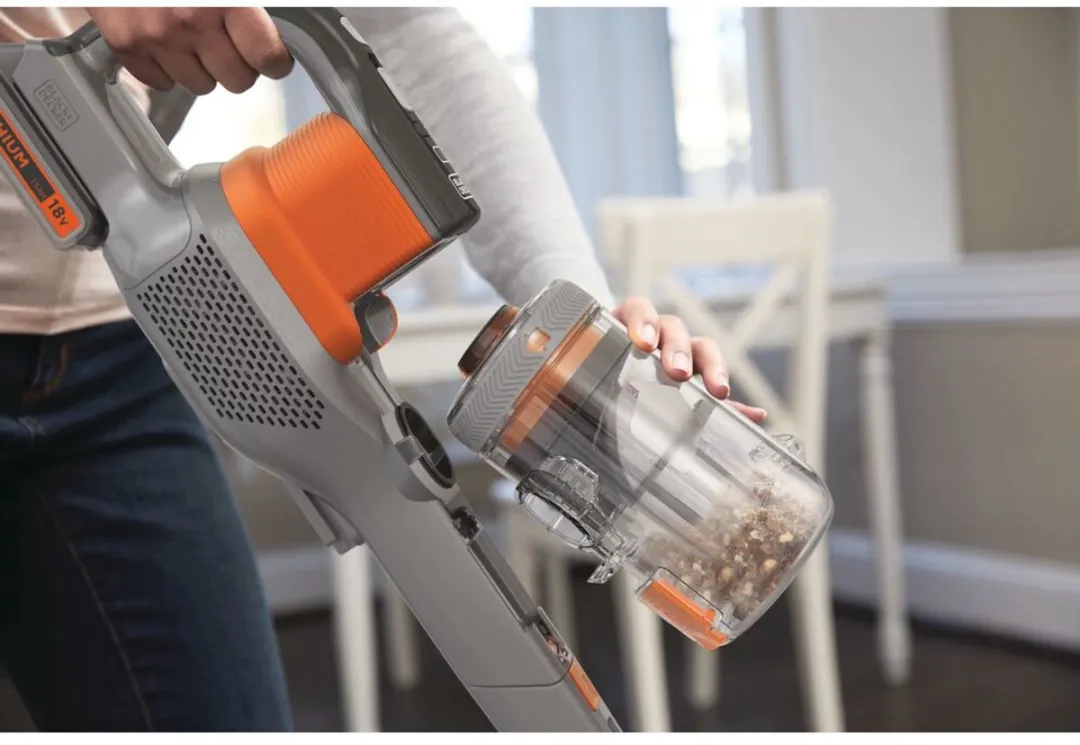 BLACK+DECKER BHFEV182C Steelstofzuiger - 40 Airwatts - Zwart/Oranje
