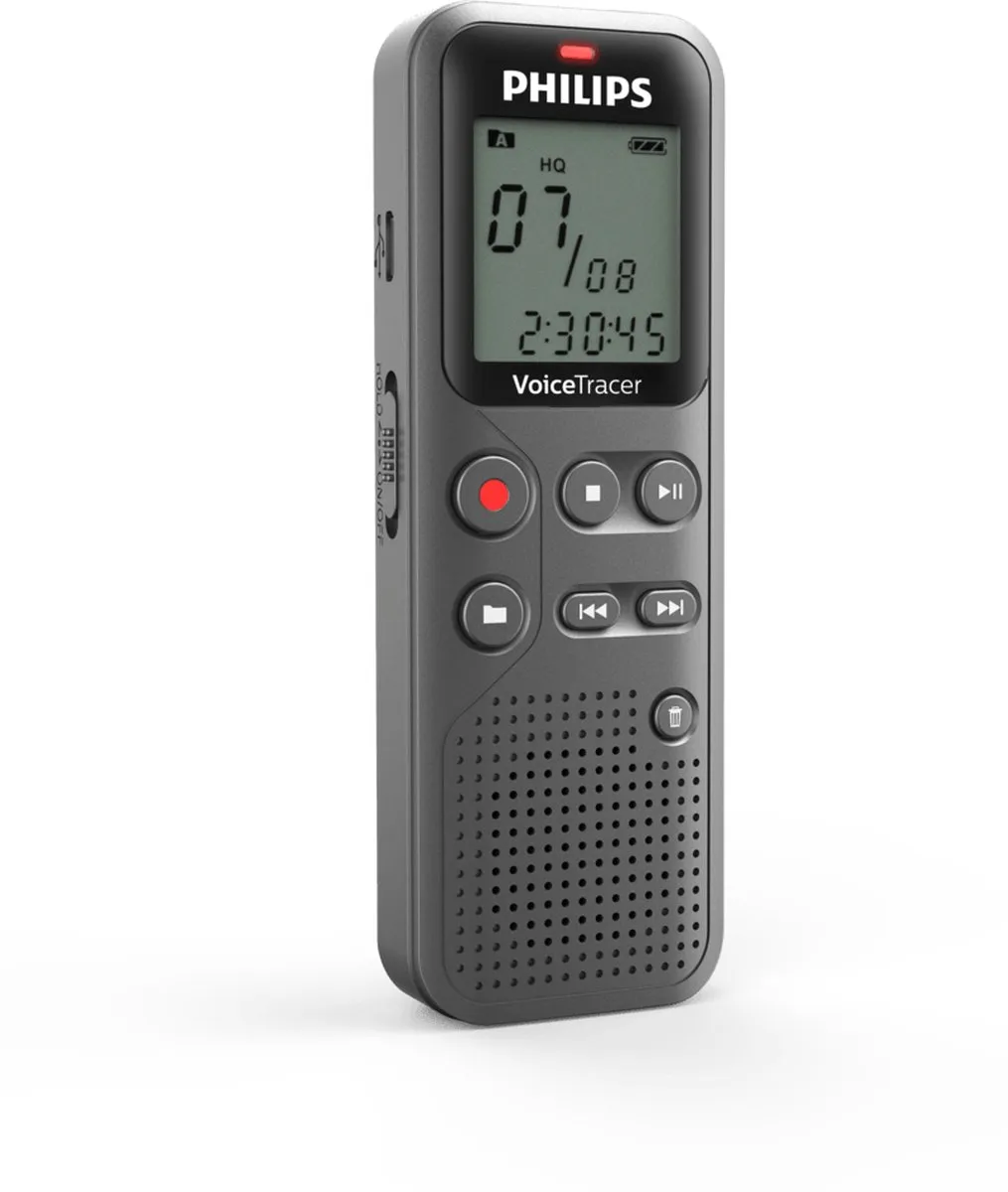 Philips DVT1120 Memorecorder - 8GB - Grijs - afbeelding 6 van 6