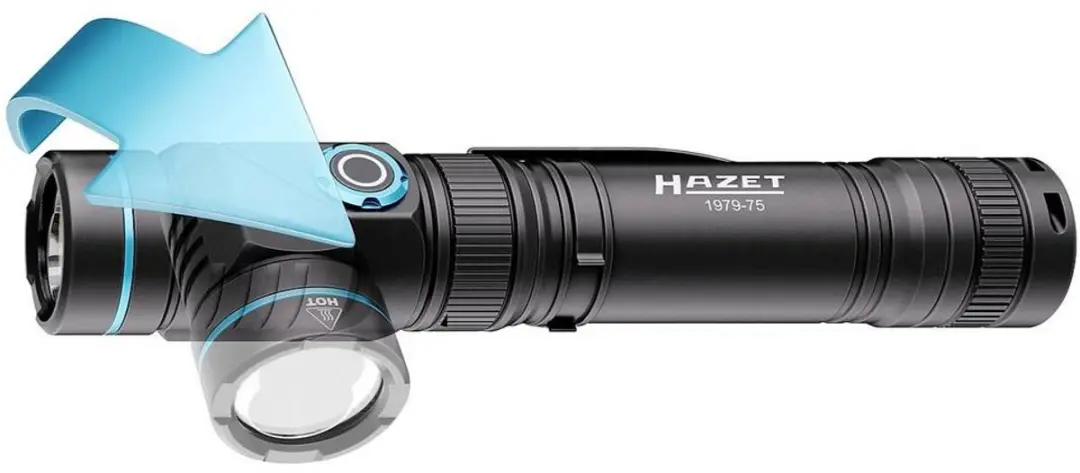 Hazet 1979-75 LED Zaklamp met UV - 800 lm - Zwart - afbeelding 4 van 4