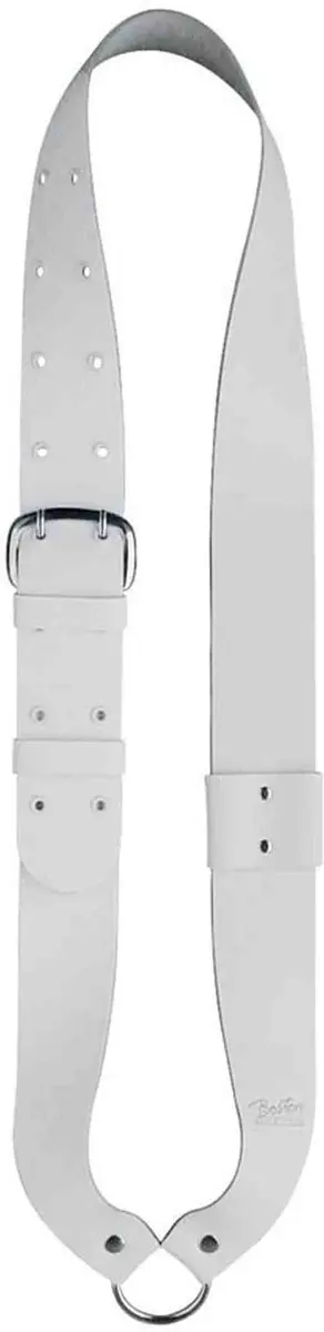 Boston SB-10 Bandelier voor kleine trom, leder, wit