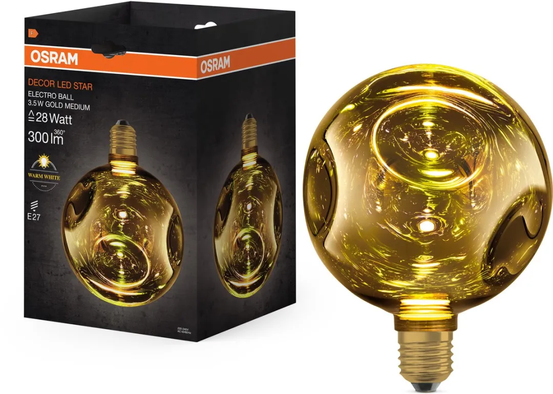 Osram Decor LED Lamp Electro Glass Medium Gold - 3.5W - Ø150cm