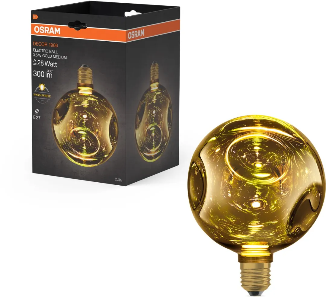 Osram Decor LED Lamp Electro Glass Medium Gold - 3.5W - Ø150cm