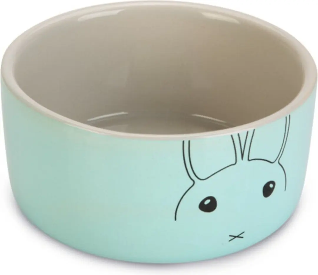 Beeztees Joela Voerbak Konijn - Ø12cm - Mint - afbeelding 2 van 2