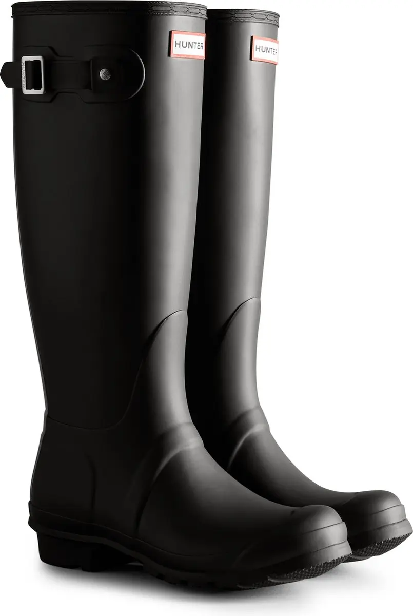 Hunter womens original tall Hunter tri colour logo backstrap boot Dames Regenlaa