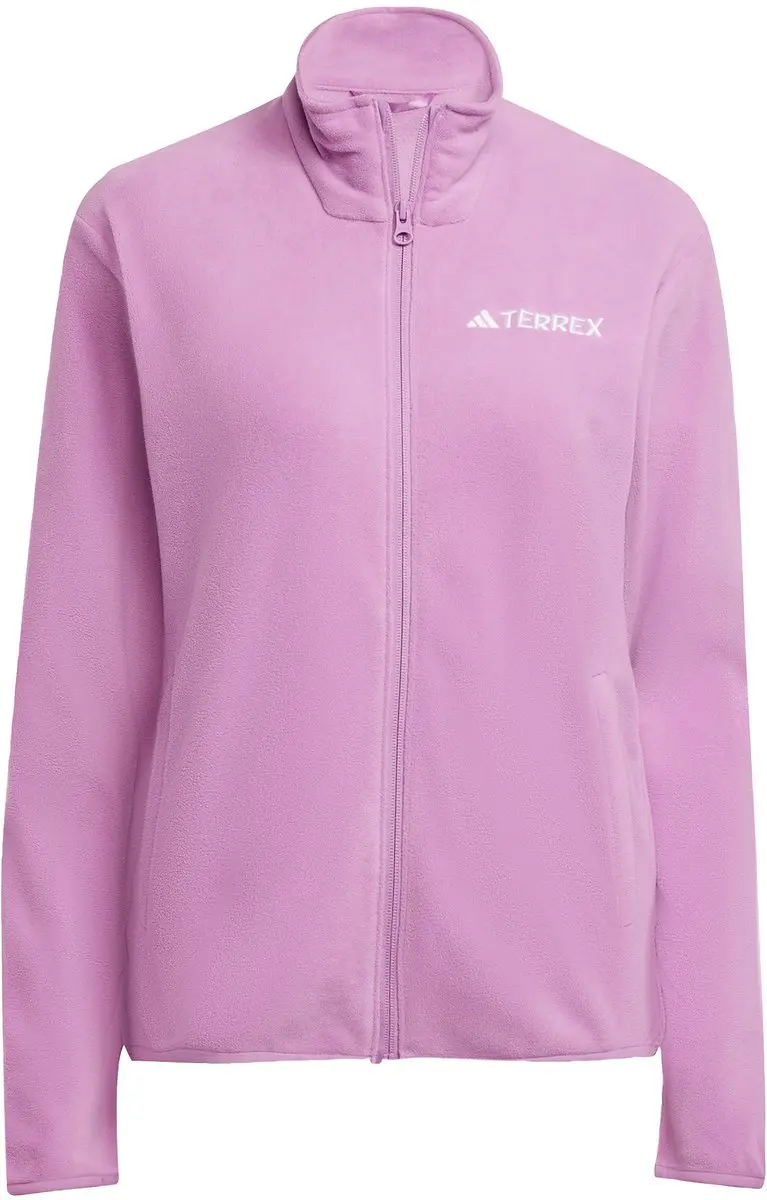 adidas TERREX Multi Essentials Fleece Jack Dames - Paars - afbeelding 6 van 6