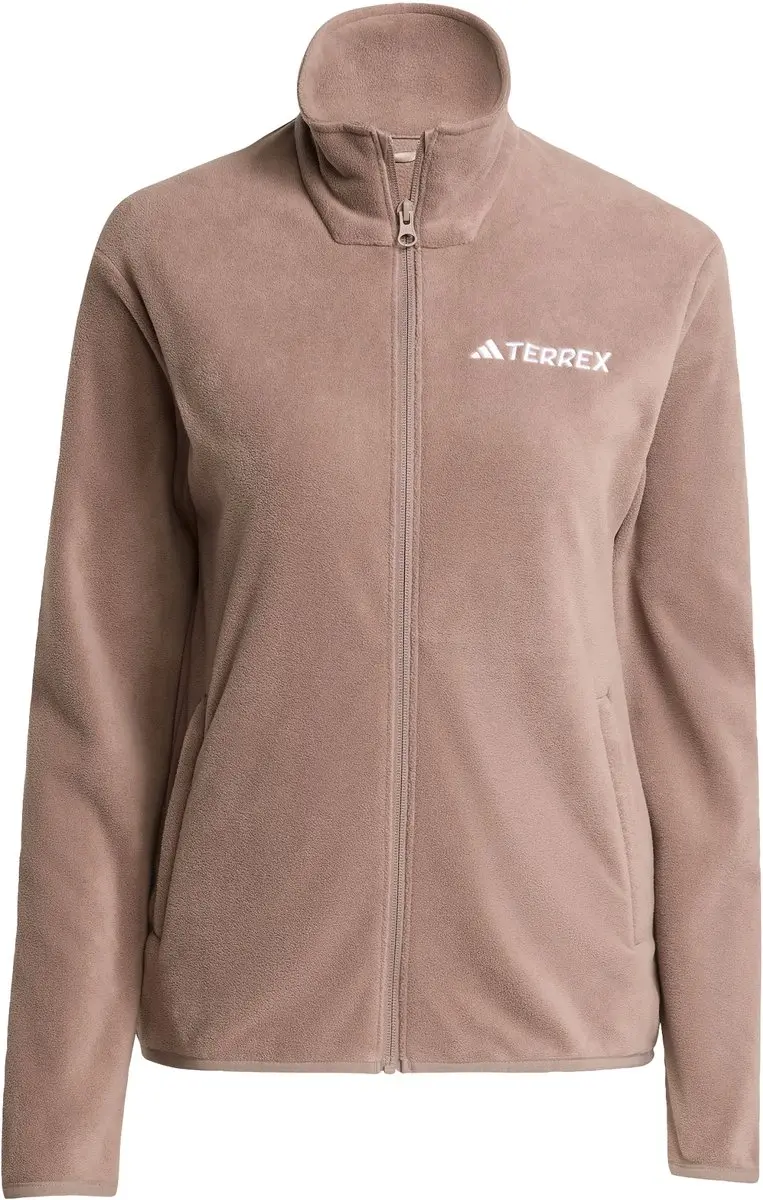 adidas TERREX Multi Essentials Fleece Jack Dames - Bruin - afbeelding 5 van 6