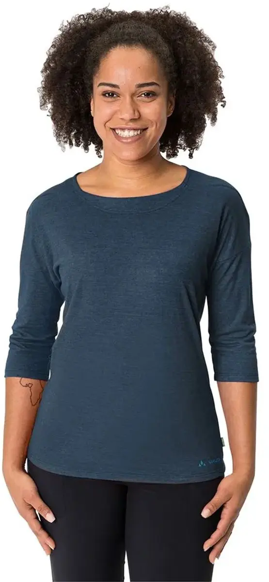 Vaude Neyland T-shirt Met 3/4 Mouw Blauw 34 Vrouw