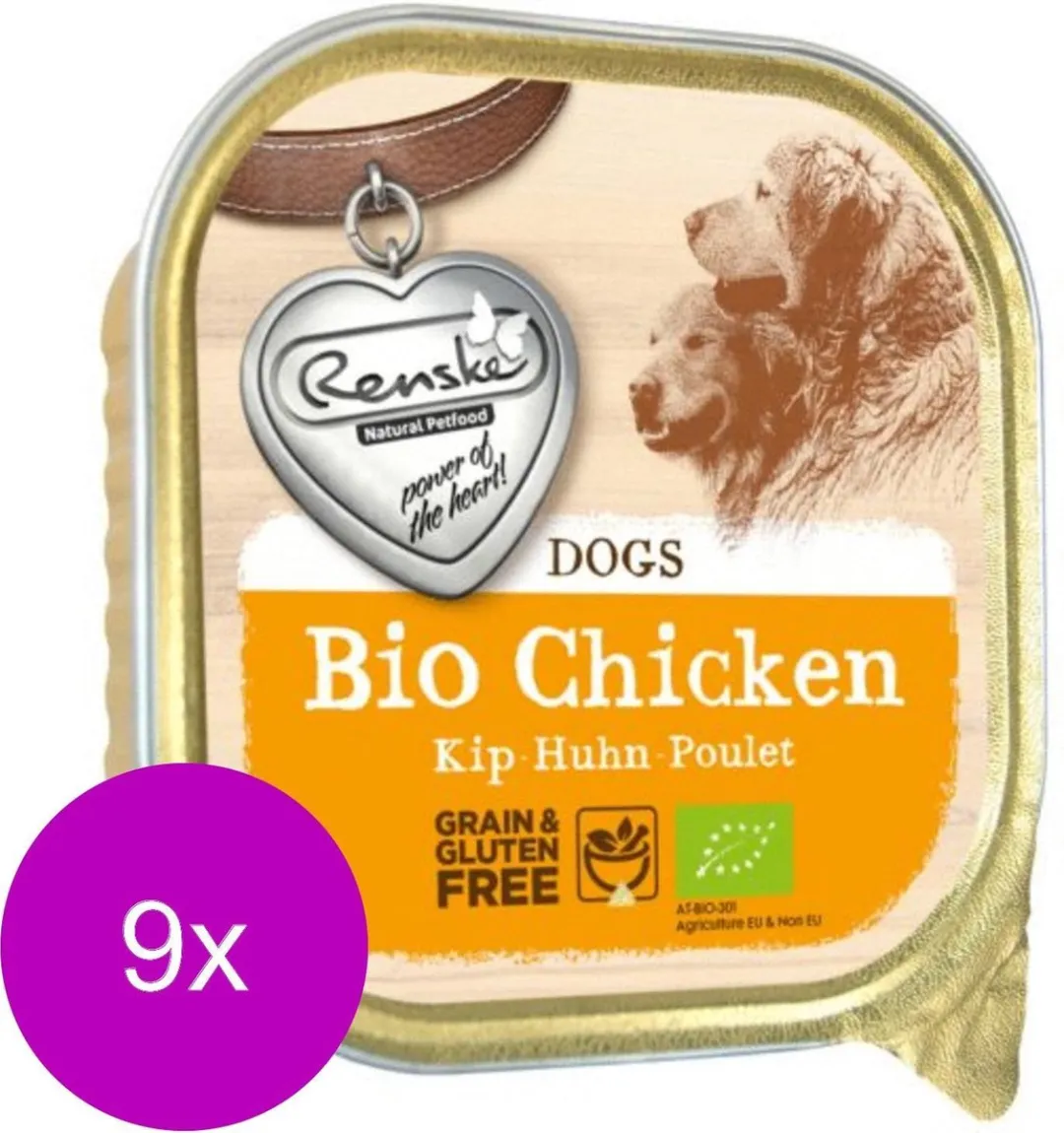 Renske Adult Bio Kip Graanvrij Hondenvoer 2,7kg