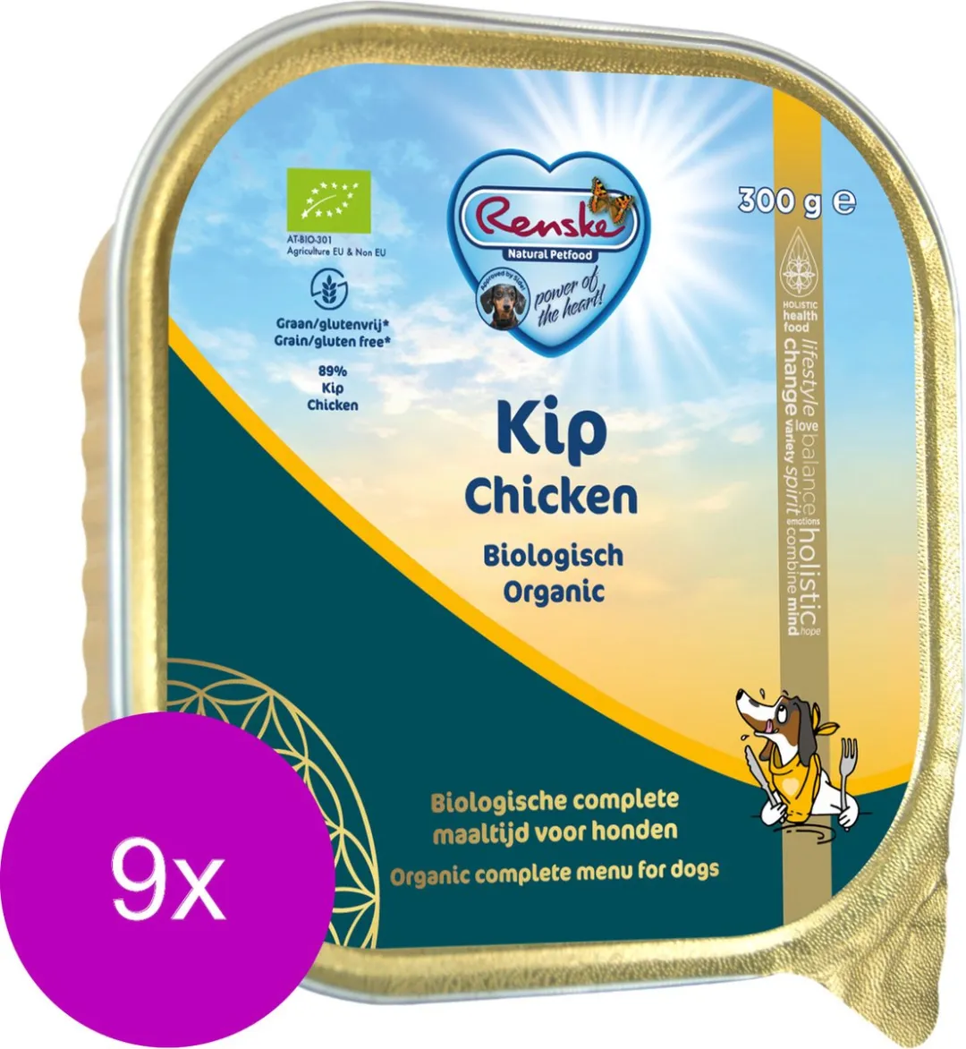 Renske Adult Bio Kip Graanvrij Hondenvoer 2,7kg