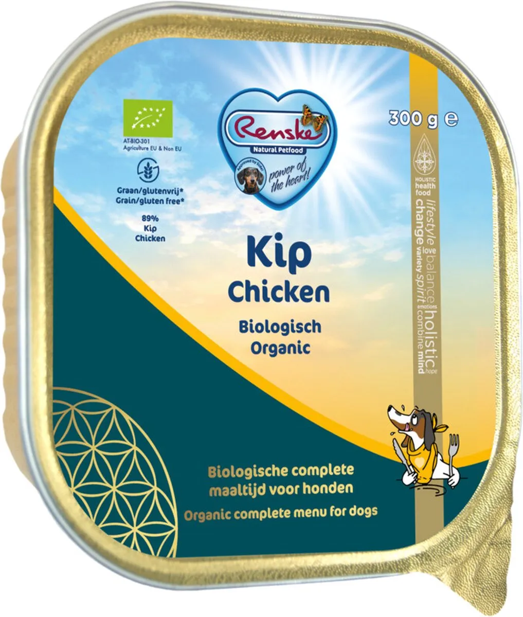 Renske Adult Bio Kip Graanvrij Hondenvoer 2,7kg
