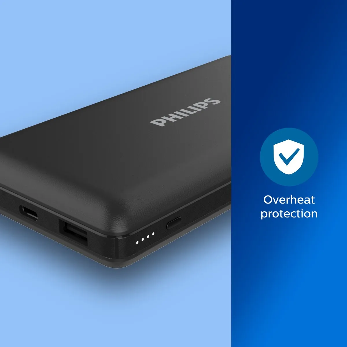 Philips DLP8720N/00 Powerbank 20000mAh - 2 USB-Poorten - Zwart