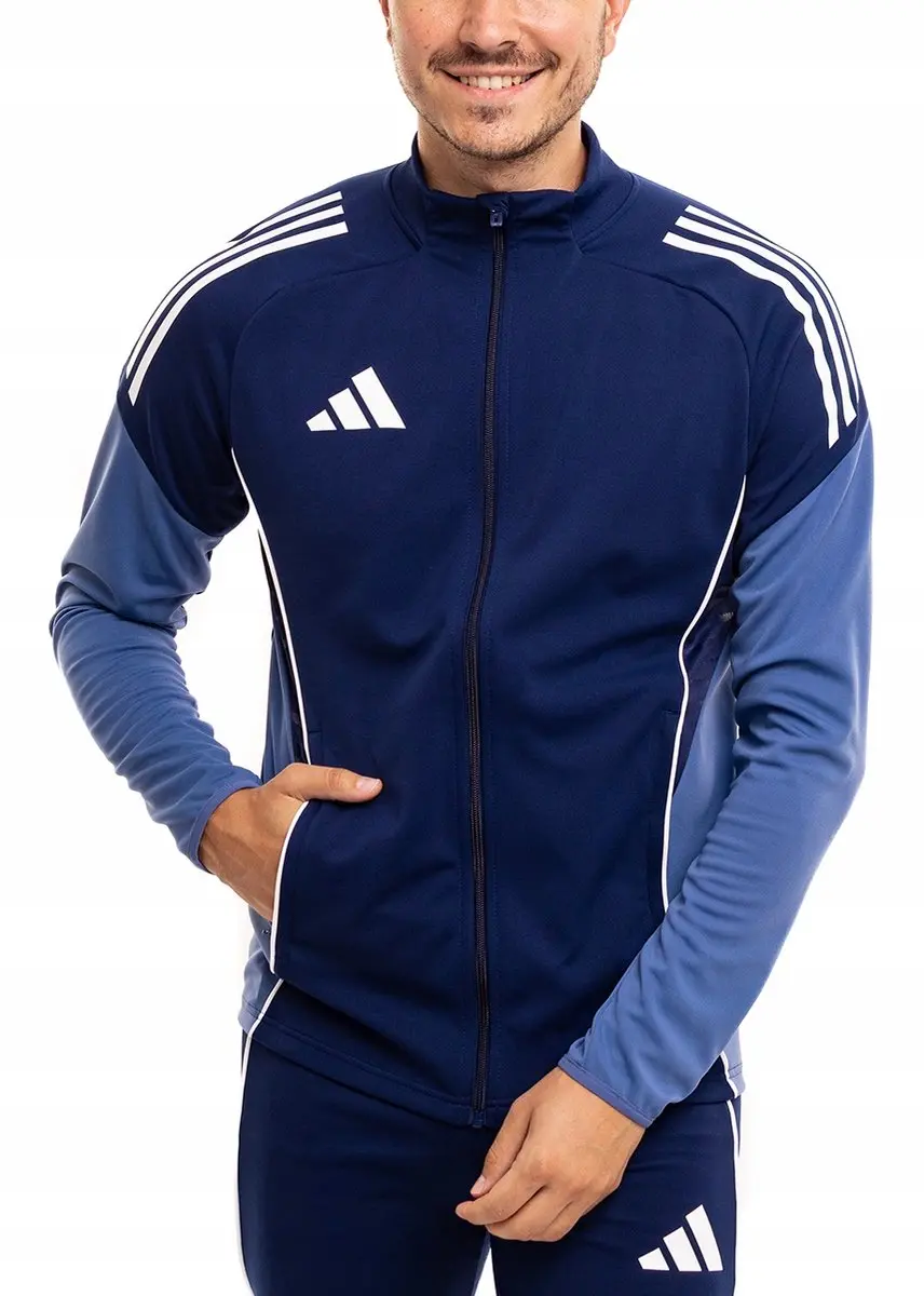adidas Trui Heren - Blauw - Polyester - Maat S