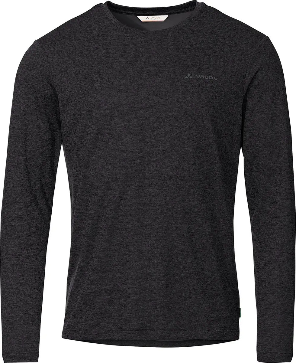 Vaude Essential T-shirt Met Lange Mouwen Zwart S Man