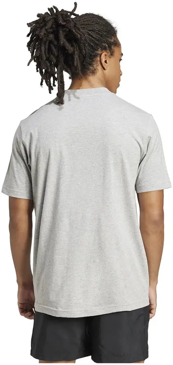 Adidas Essentials Small Logo T-shirt - Grijs - S - afbeelding 2 van 4