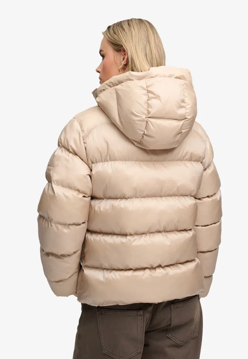 Superdry Shine Puffer Jas Dames - Beige - S - afbeelding 3 van 6