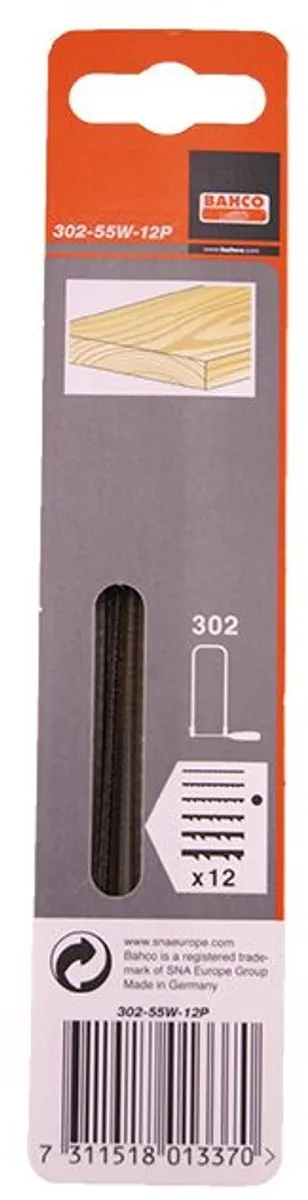 Bahco Figuurzaagjes Grof 302-55W - 12 Stuks