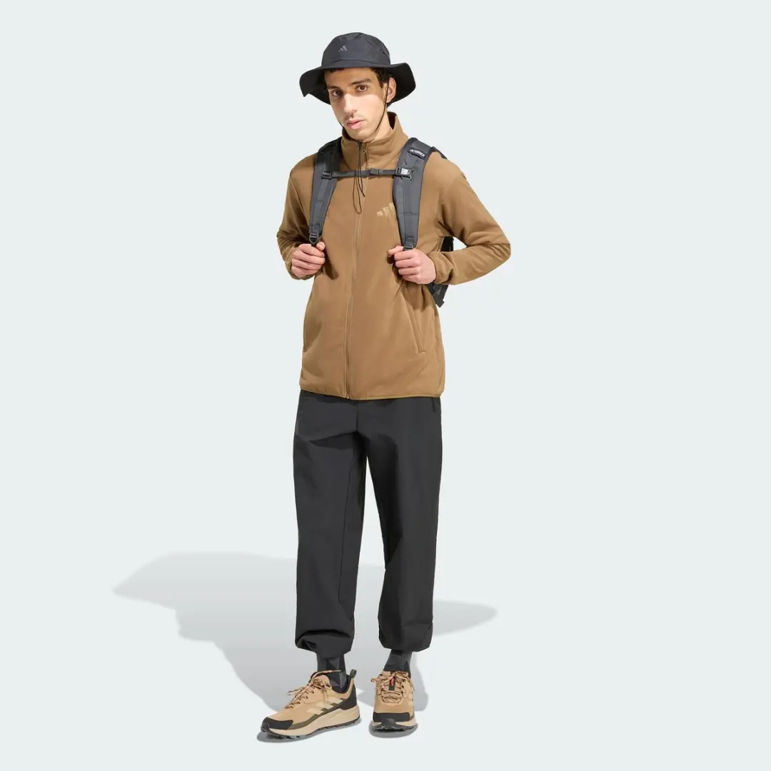 adidas Terrex Multi Essentials Fleece Jack - Heren - Bruin - afbeelding 5 van 6