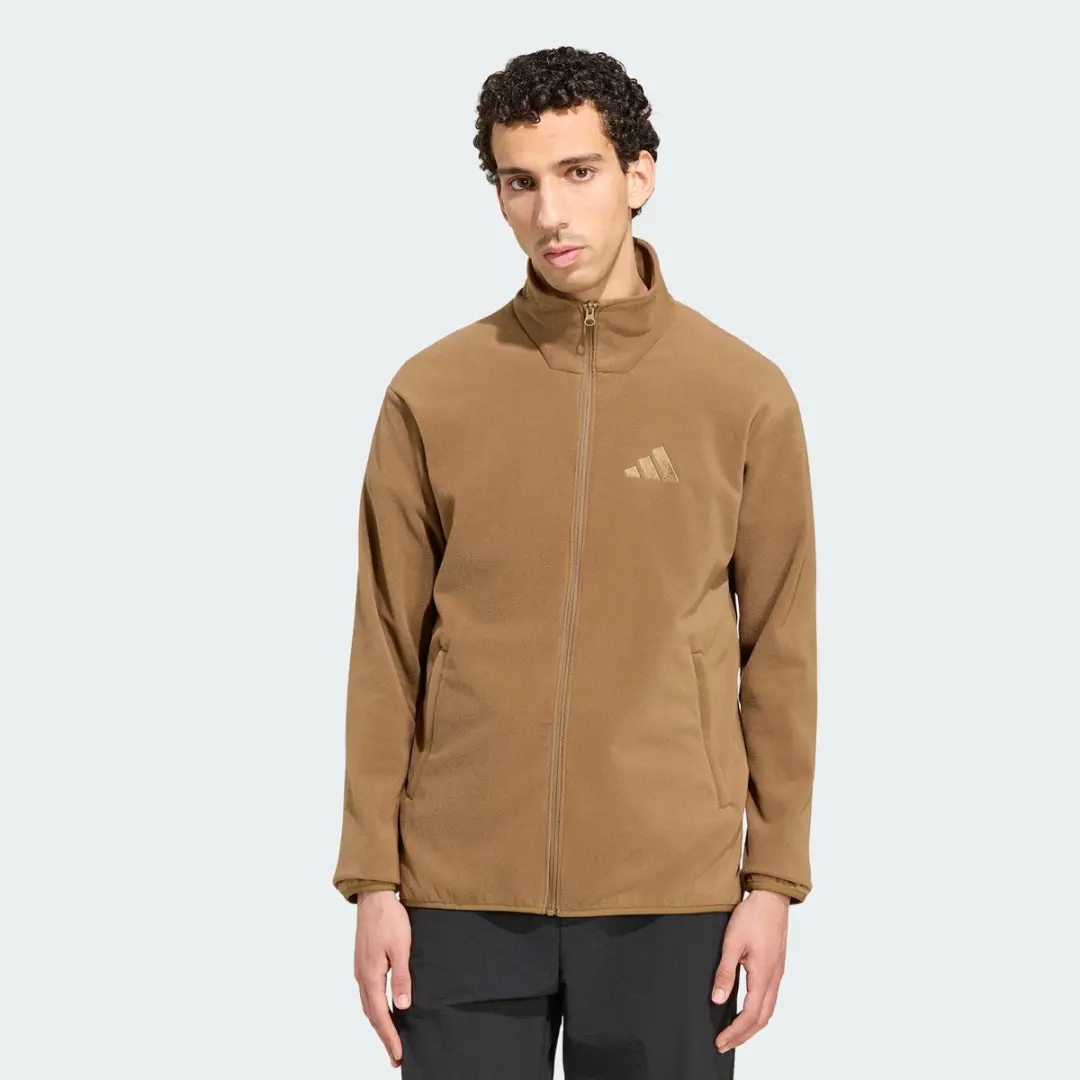 adidas Terrex Multi Essentials Fleece Jack - Heren - Bruin - afbeelding 4 van 6