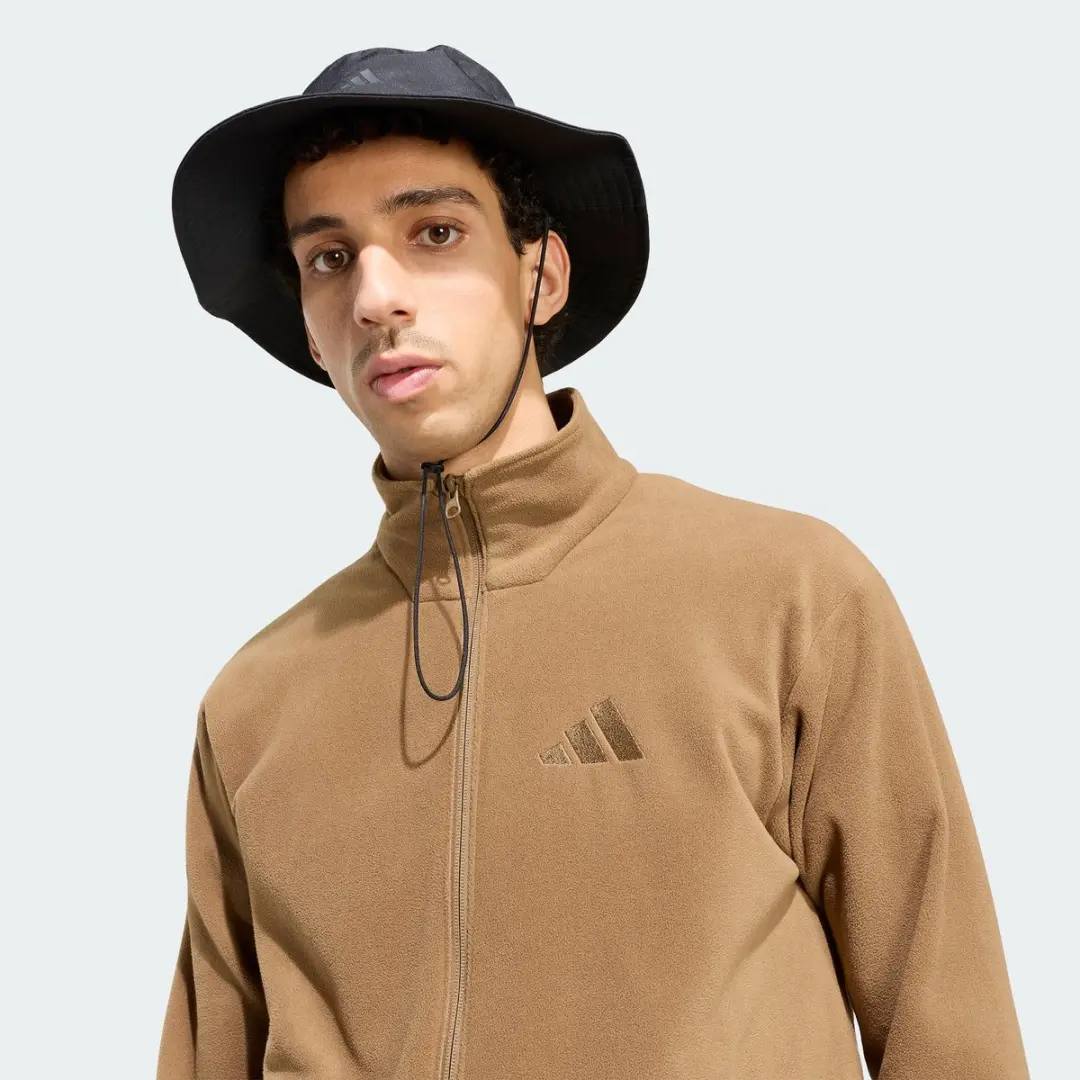adidas Terrex Multi Essentials Fleece Jack - Heren - Bruin - afbeelding 2 van 6