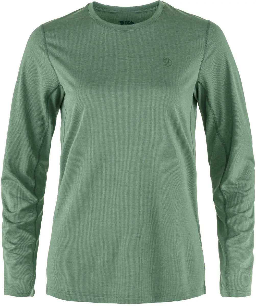 Fjallraven Abisko Day Hike LS Women - Outdoorshirt - Dames - Lange mouwen - Groen - Maat L