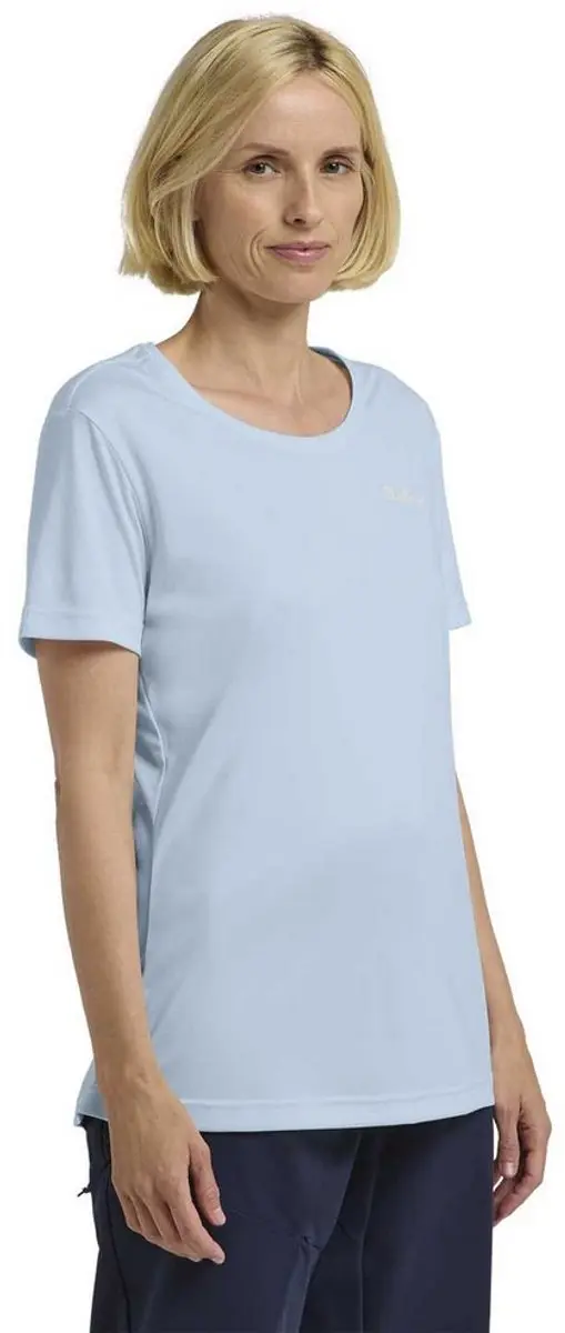 Jack Wolfskin Tech T-shirt Met Korte Mouwen Blauw XL Vrouw