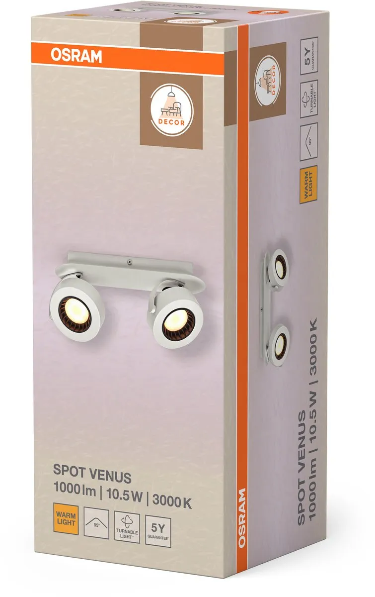 Osram Decor Spot Venus 10,5W Warm Wit