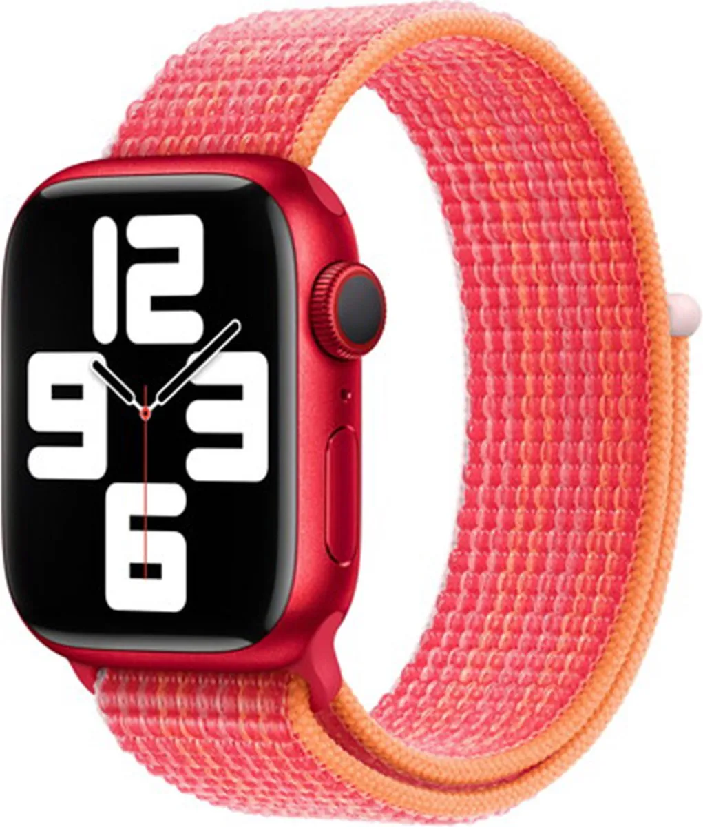 Apple Watch Geweven Sportband Rood