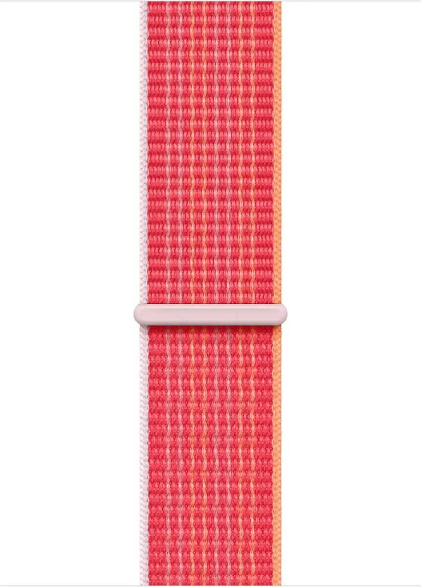 Apple Watch Geweven Sportband Rood - One Size