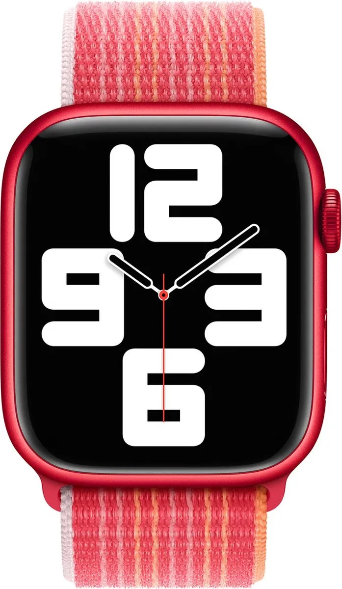 Apple Watch Geweven Sportband Rood - One Size