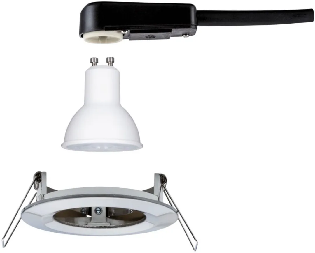 Paulmann Nova Star LED Inbouwlamp 6,5W 460lm GU10 - 2700K - Staal geborsteld