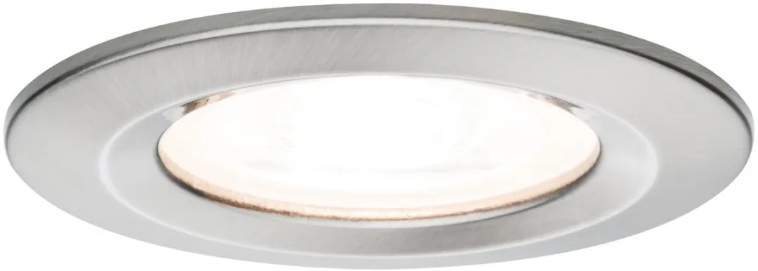 Paulmann Nova Star LED Inbouwlamp 6,5W 460lm GU10 - 2700K - Staal geborsteld