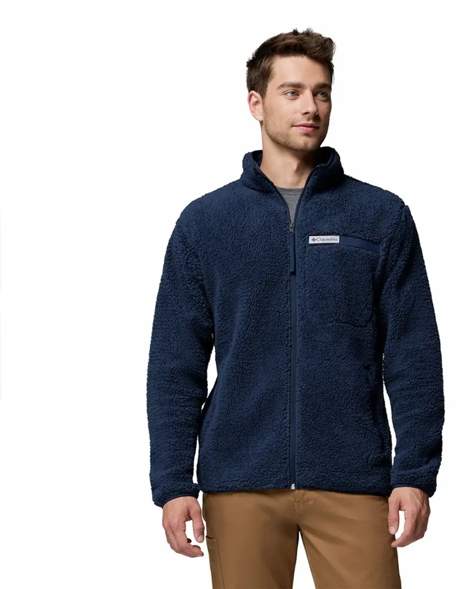 Columbia Rugged Ridge High Pile Fleecejack - Blauw - XL