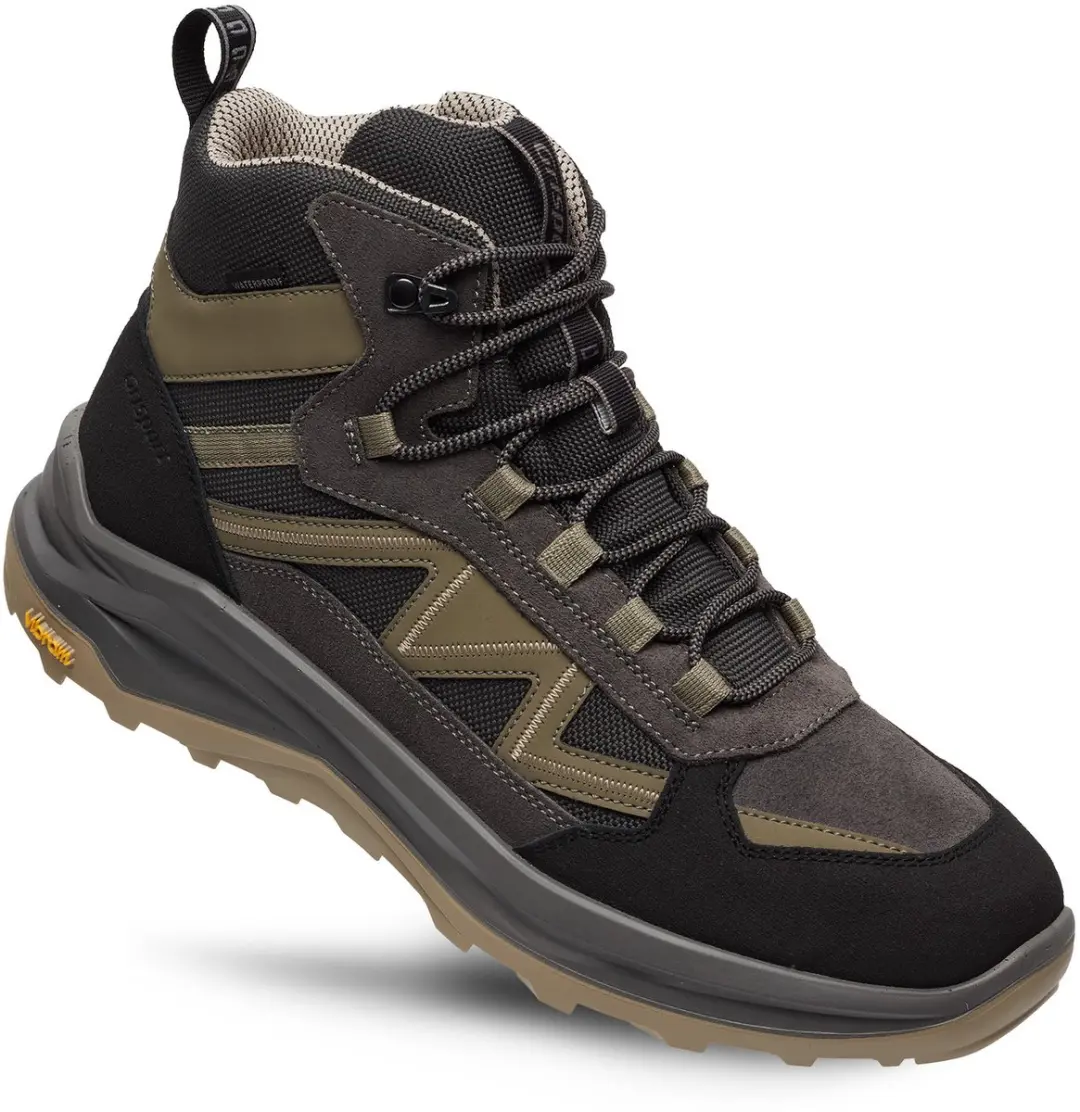 Grisport Swift Mid grijs beige wandelschoenen uni (15613-216)