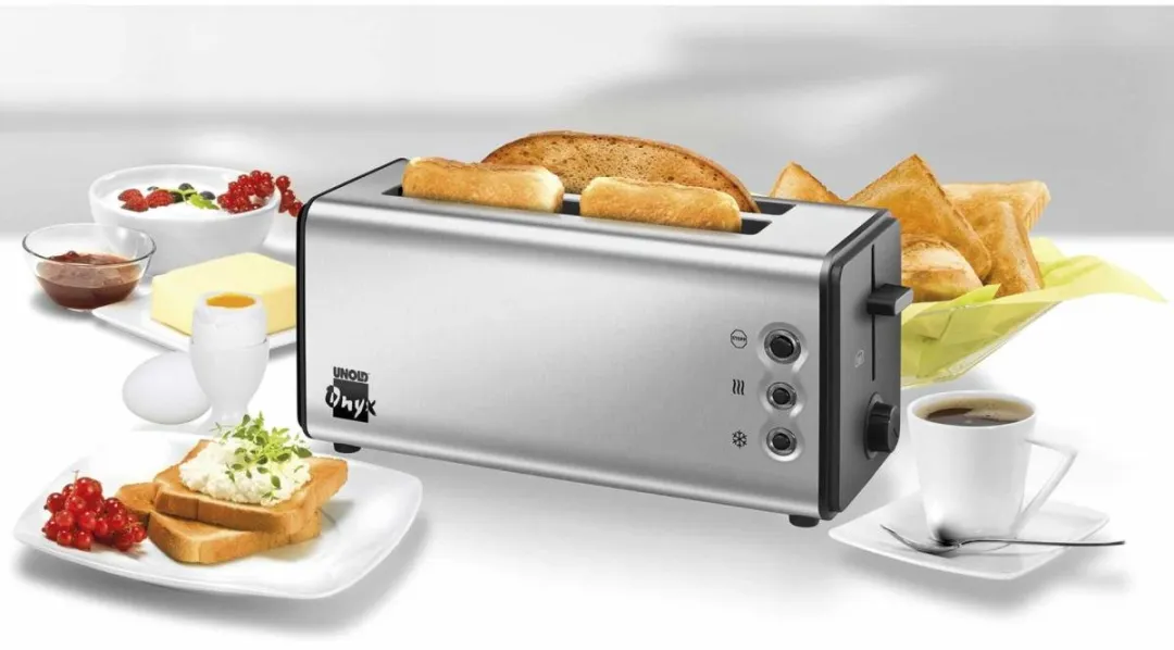 Unold Onyx Duplex Broodrooster 4 Sandwiches 1400W - Roestvrijstaal