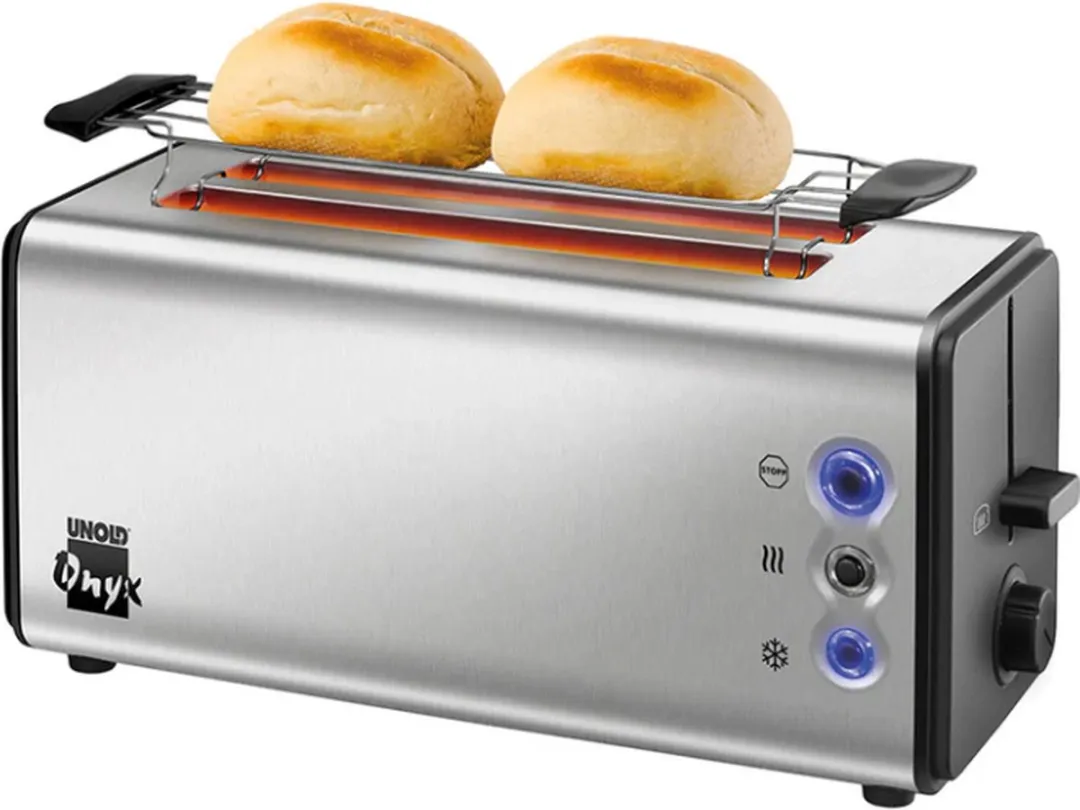 Unold Onyx Duplex Broodrooster 4 Sandwiches 1400W - Roestvrijstaal - afbeelding 6 van 6