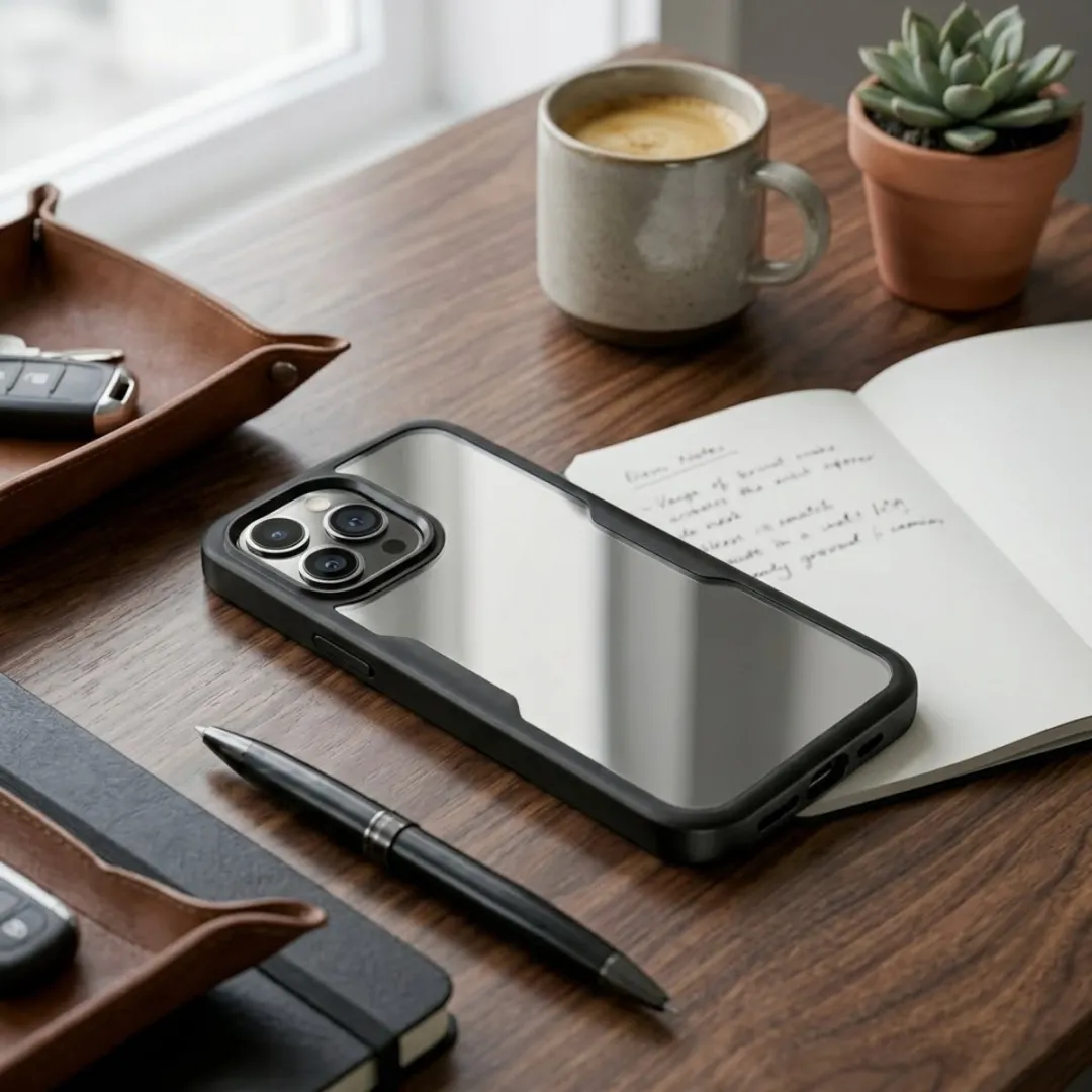 NUVEX iPhone 13 Pro Hoesje - Zwart Transparant