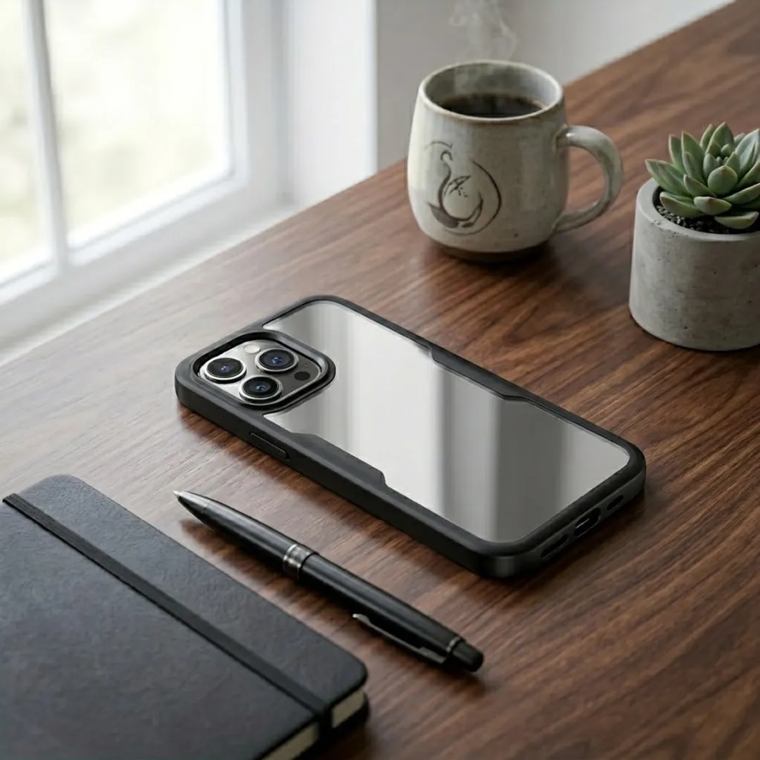 NUVEX iPhone 13 Pro Hoesje - Zwart Transparant