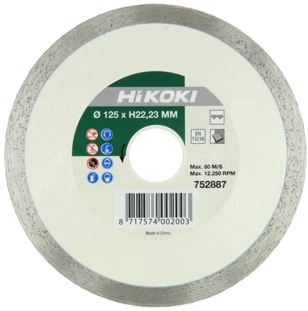 HiKOKI HI00491 Diamant Zaagblad 125x22,2x5mm - Tegels - afbeelding 3 van 3