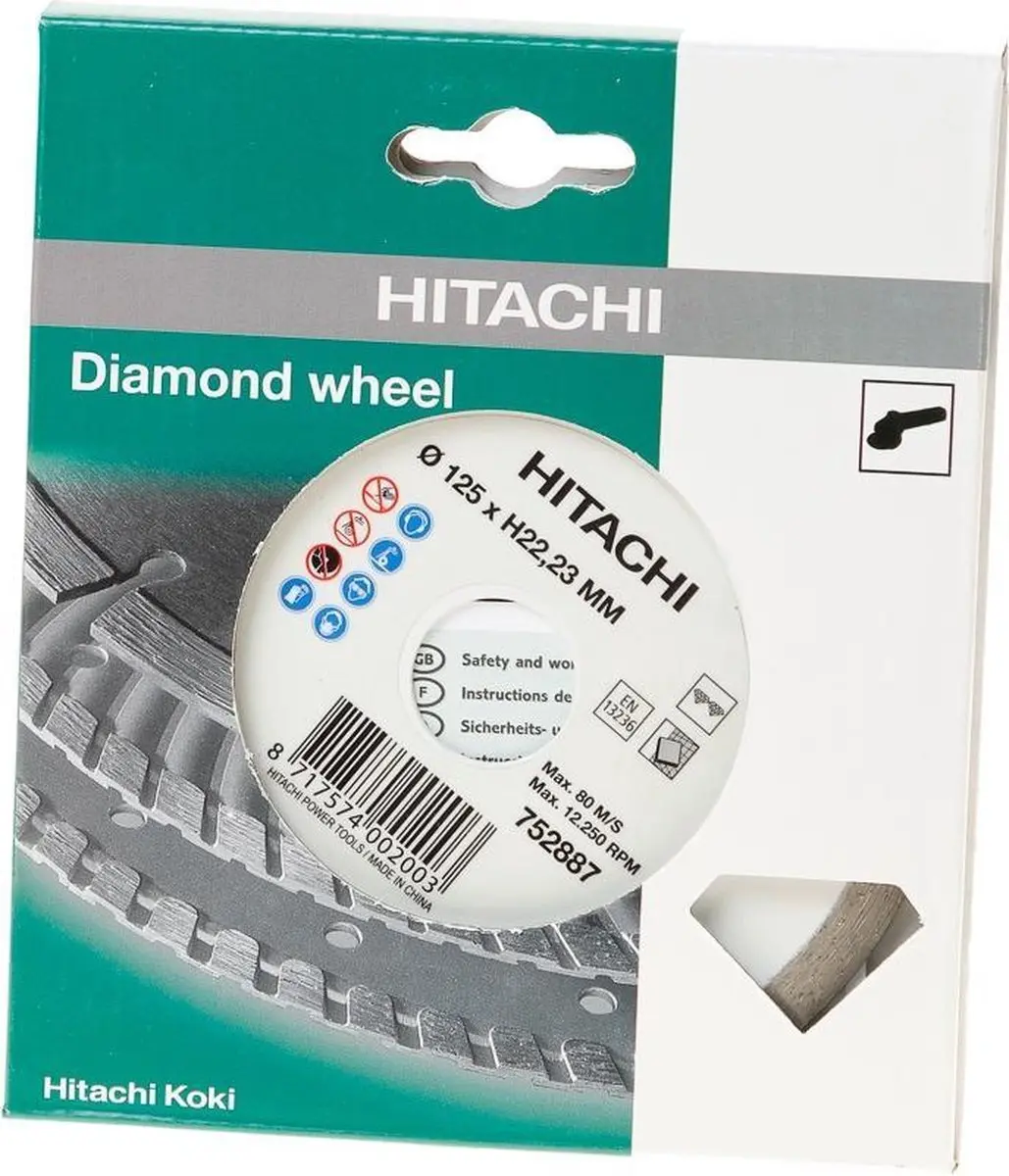 HiKOKI HI00491 Diamant Zaagblad 125x22,2x5mm