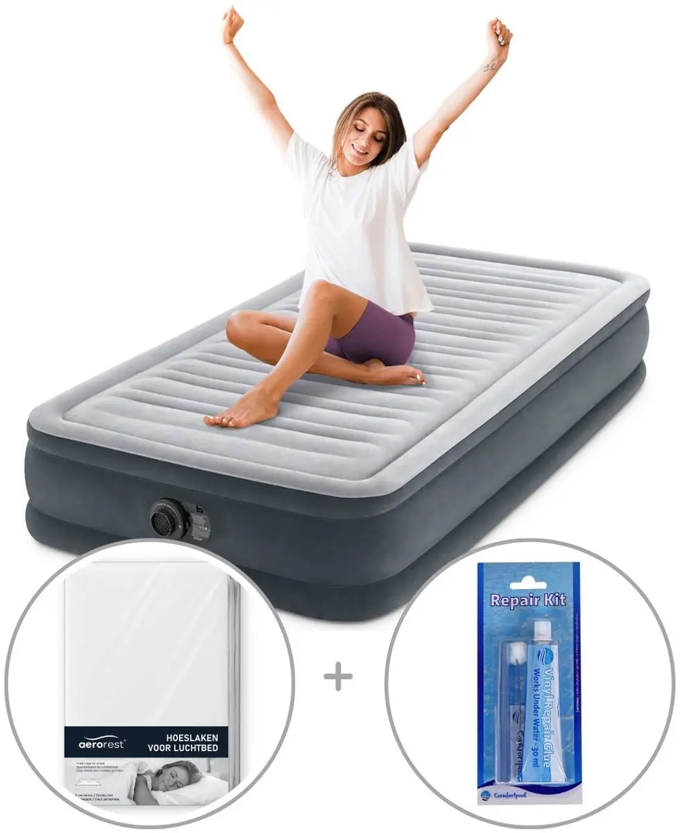 Intex Comfort Plush luchtbed met ingebouwde pomp