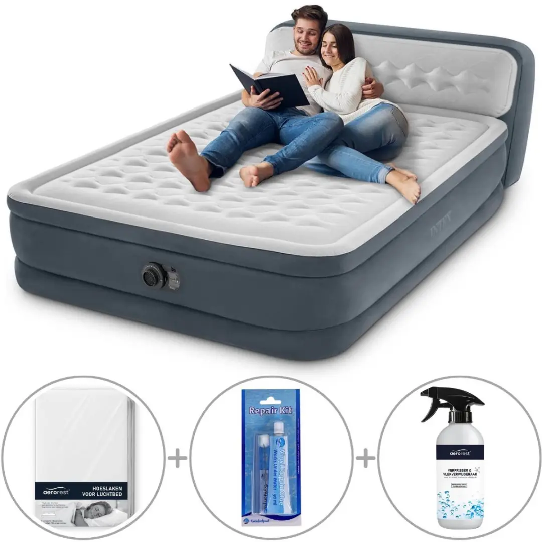 Intex Ultra Plush luchtbed met hoofdboord
