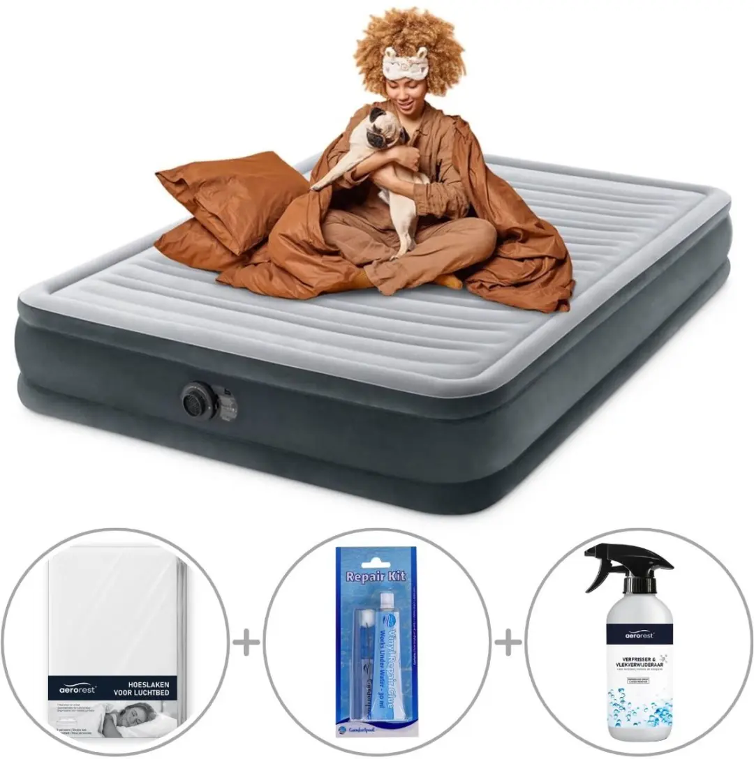 Intex Comfort Plush luchtbed met ingebouwde pomp