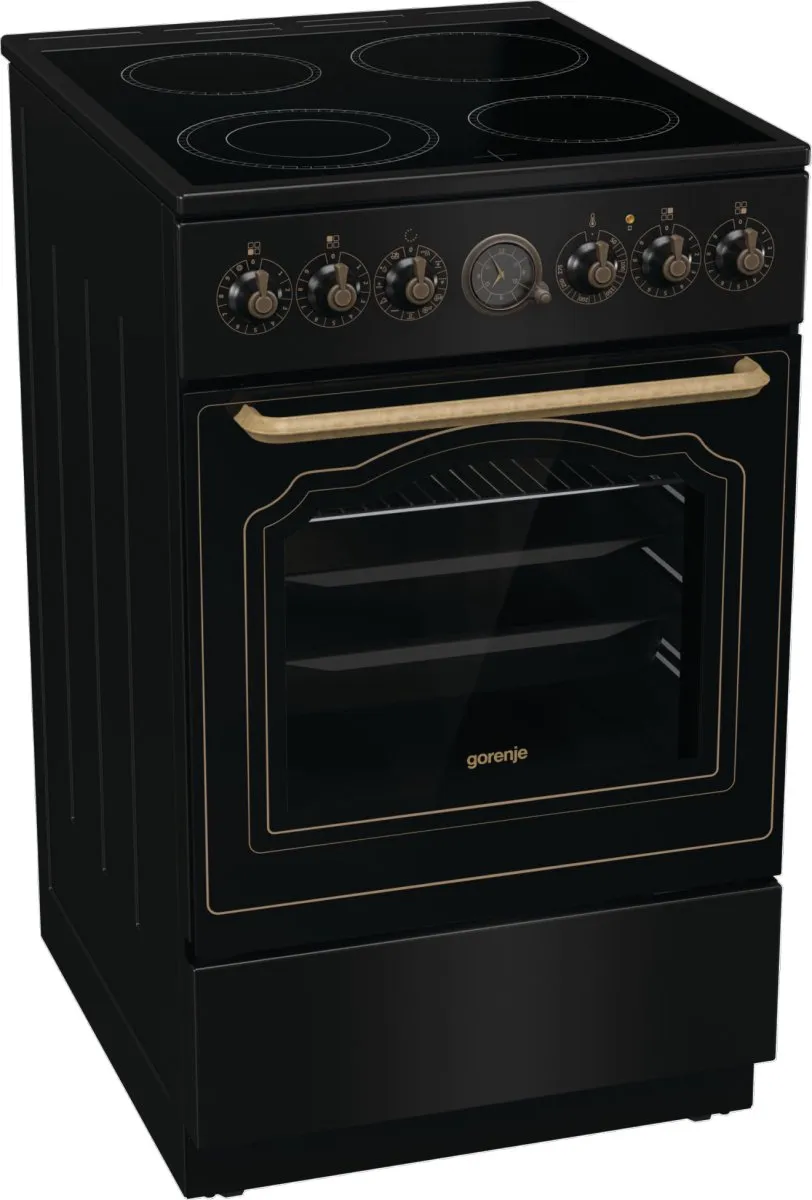 Gorenje GECS5B70CLB Vrijstaand Fornuis - 4 Kookzones - 1 Oven - Zwart - afbeelding 6 van 6