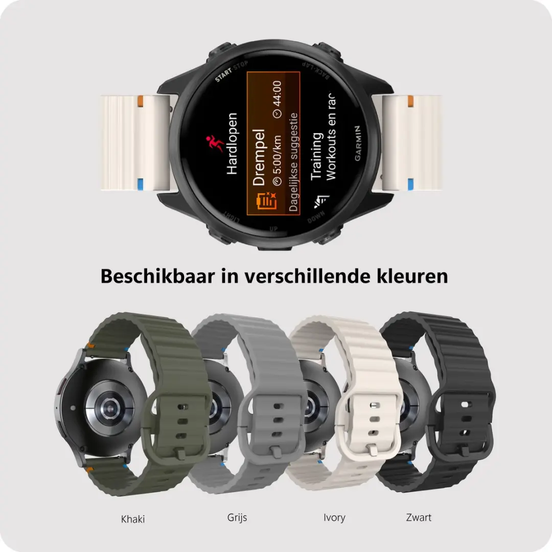 Just in Case Siliconen Bandje Garmin Forerunner 55/165/570 - afbeelding 4 van 6