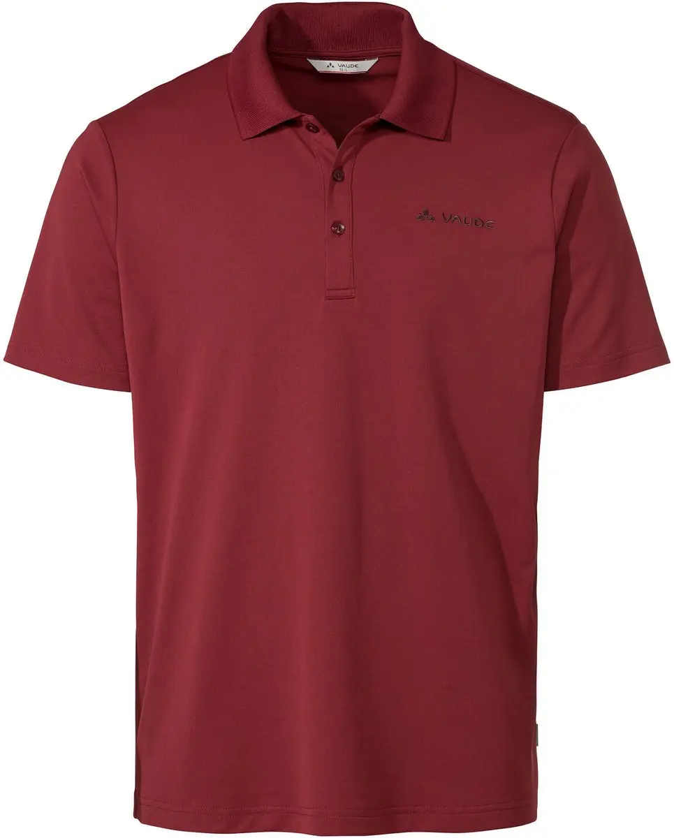 Vaude Essential Polo Korte Mouw Poloshirt Rood S Man